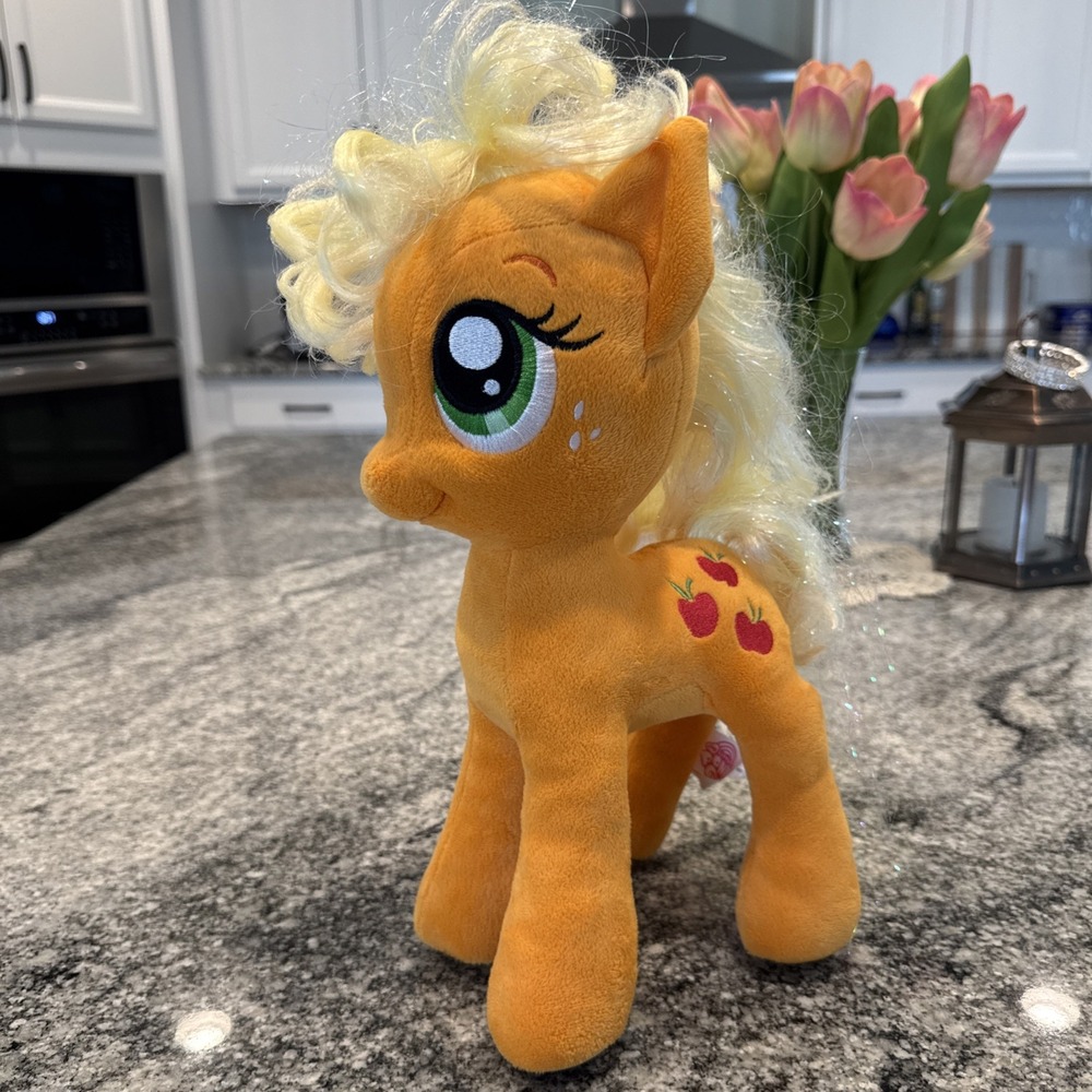 MY LITTLE PONY Aurora Works Authentic Plush Apple Jack 13" Orange Very Clean #26